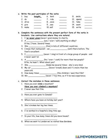 Present perfect vs past simple