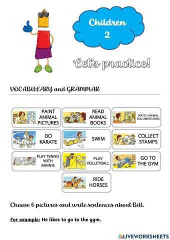 Grammar Practice - Children 2