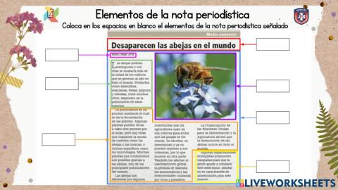 Elementos de lanota periodística cuarto