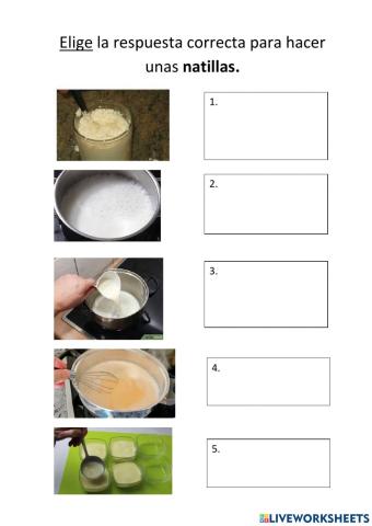 Pasos para preparar natillas