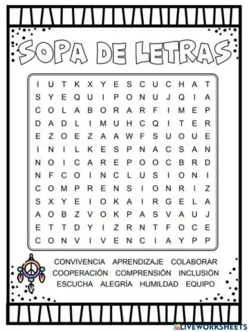 Sopa de letras divertida