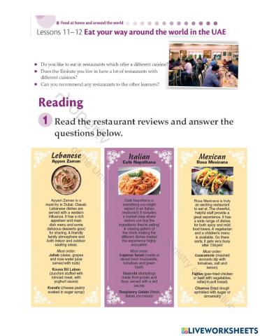 Reading Comprehension