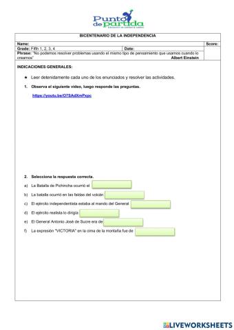 Bicentenario de Independencia