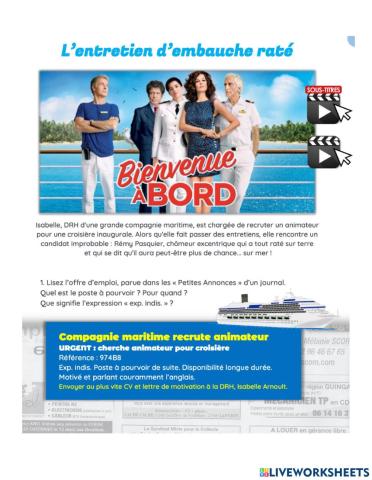 L'entretien d'emabuche raté