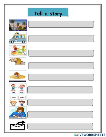 Telling a story in the past