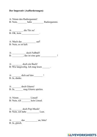 Der Imperativ