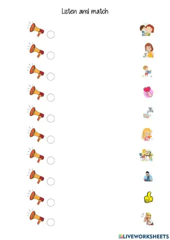 listen and match regular verbs 4