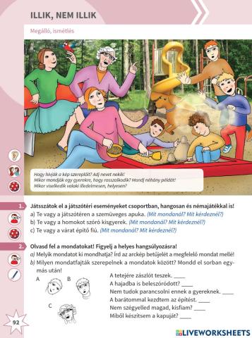 Kijelentő és kérdő mondat