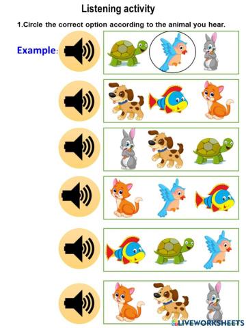 Likes and dislikes with animals
