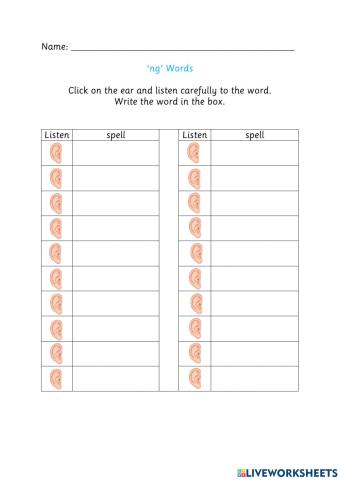 Ng spelling