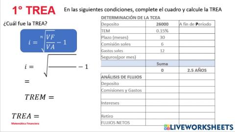 Calculo de la TREA 1