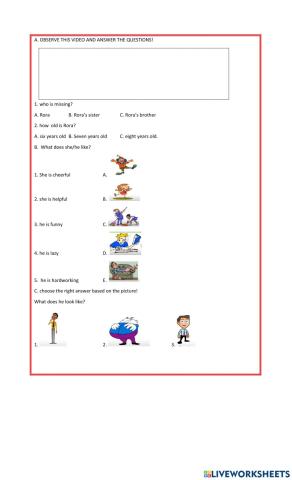 Adjective for someone