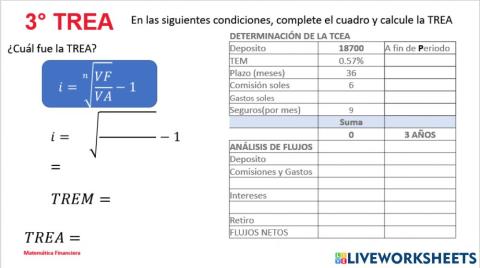 Calculo de la TREA 3