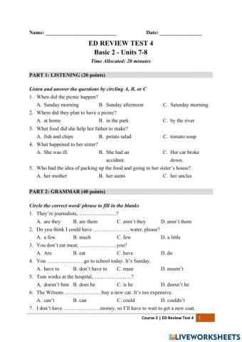 Review Test 4
