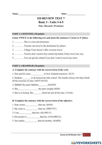 Review Test 7