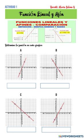 Funcion lineal y afin