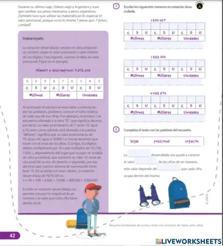 Notación desarrollada