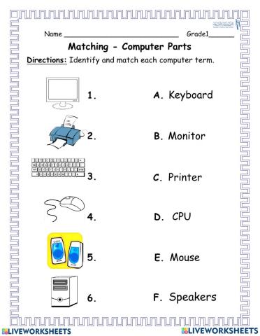 Parts of computer