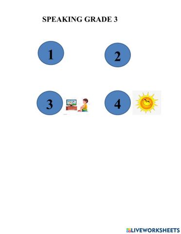 Speaking contest grade 3