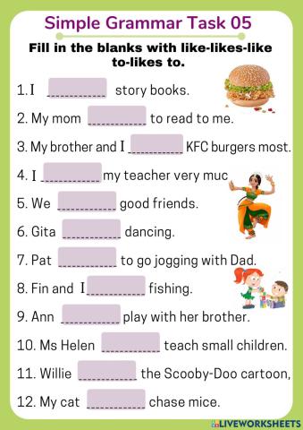 Simple Grammar Task 05