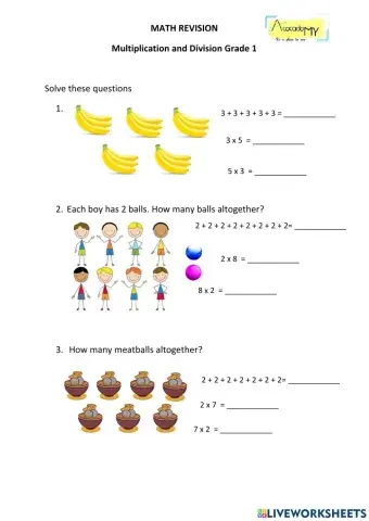 Multiplication and Division Revision