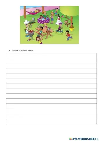 Describir una escena