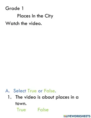 Places in the city