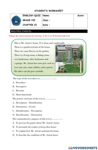 LKPD 7 Descriptive Text