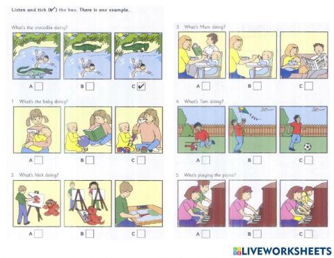 Starters Listening practice