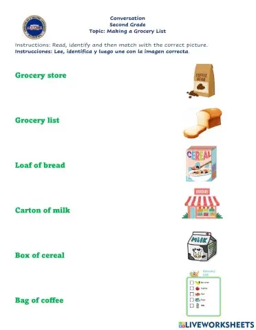 Making a grocery list