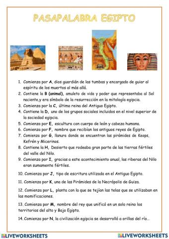 Pasapalabra Egipto