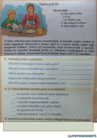 Sajtos-golyó-szövért