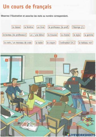 Un cours de français