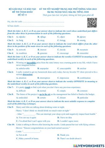 MSE-2022-Đề thi thử số 11