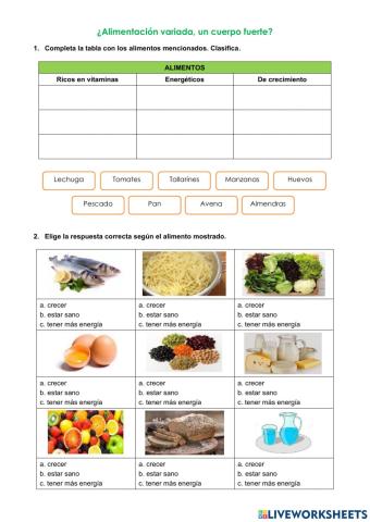 Alimentación Variada