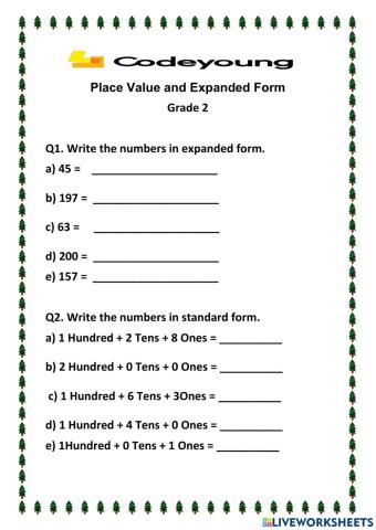 Place Value and Expanded Form