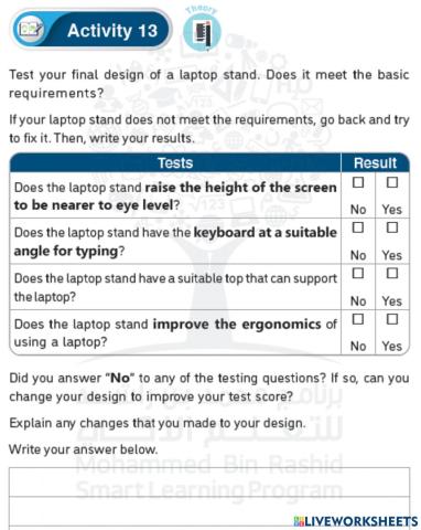 Activity 13 - unit 4