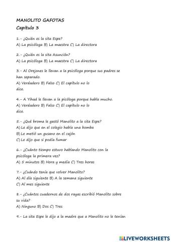 Capítulo 3 manolito gafotas