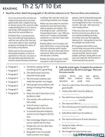 Th 2 Skills Test Unit 10 Extension