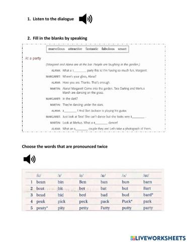 -i-, -i:-, -e-, -ae-, ---, -a:-,