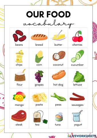 Our food - i wonder 3 unit 4