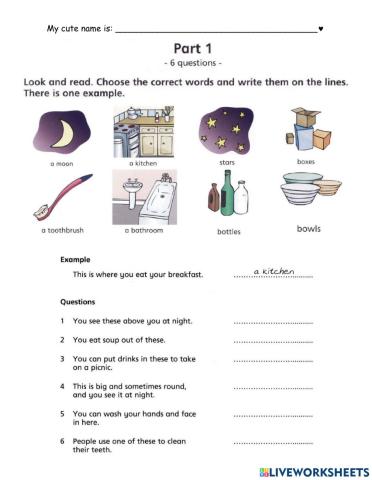 Final reading test movers 1