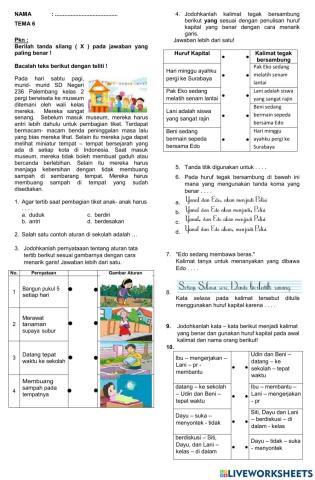 Latihan Soal Tema 6 fixx