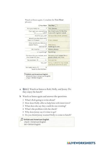 Listening lesson 26 a2+