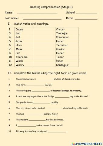 Reading Comprehension