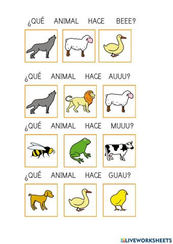 Qué animal dice...