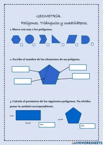 Polígonos.Triángulos y cuadriláteros