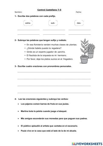 Sufijos, verbos, y notícia