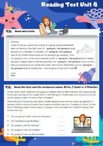 Listening Test Unit 8 5º