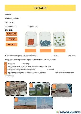 Teplota - 6. ročník